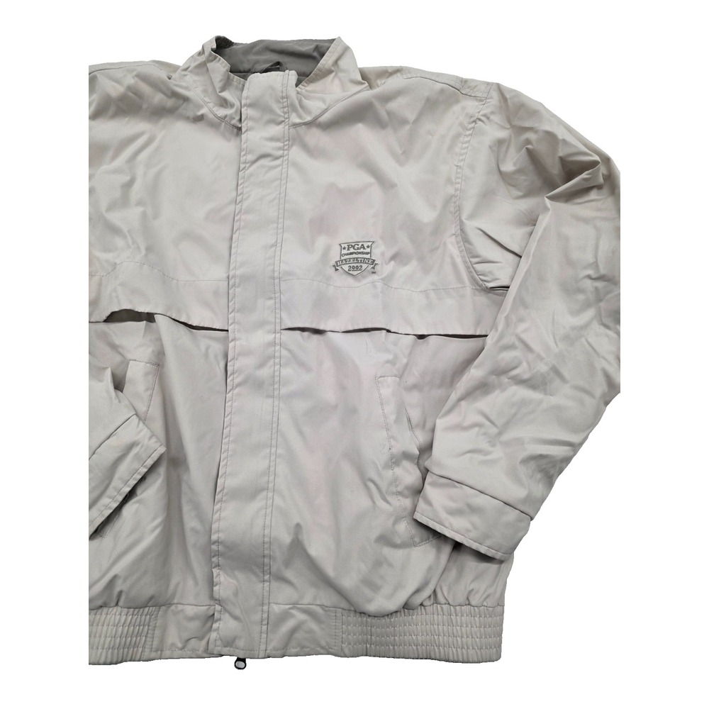 Vtg Hazeltine 2002 PGA Championship Antiqua Jacket Vest Sz L Zip off Sleeves